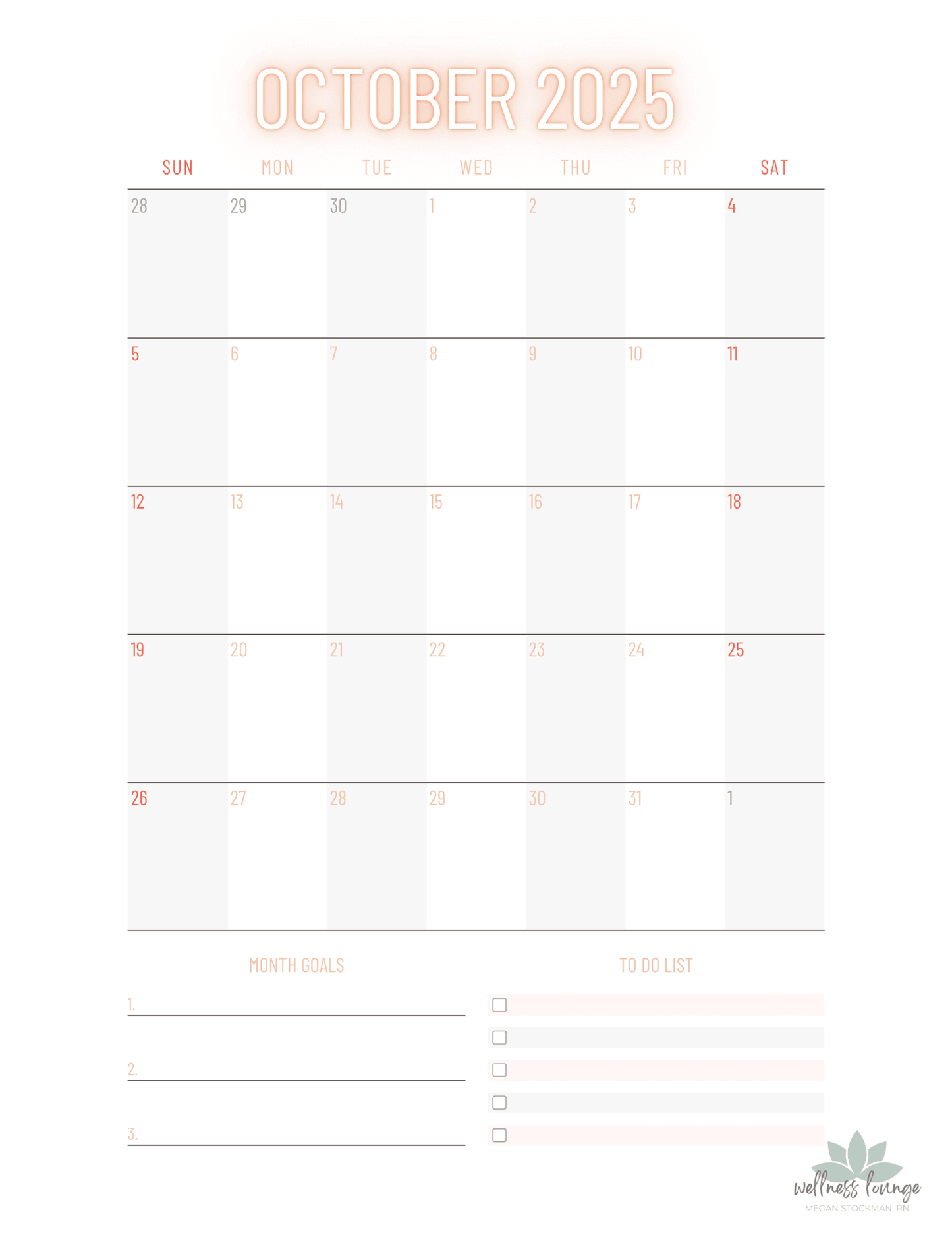 Everyday Wellness - Yearly 2025 Wellness Planner – Stay Organized & Balanced All Year - Wellness Lounge