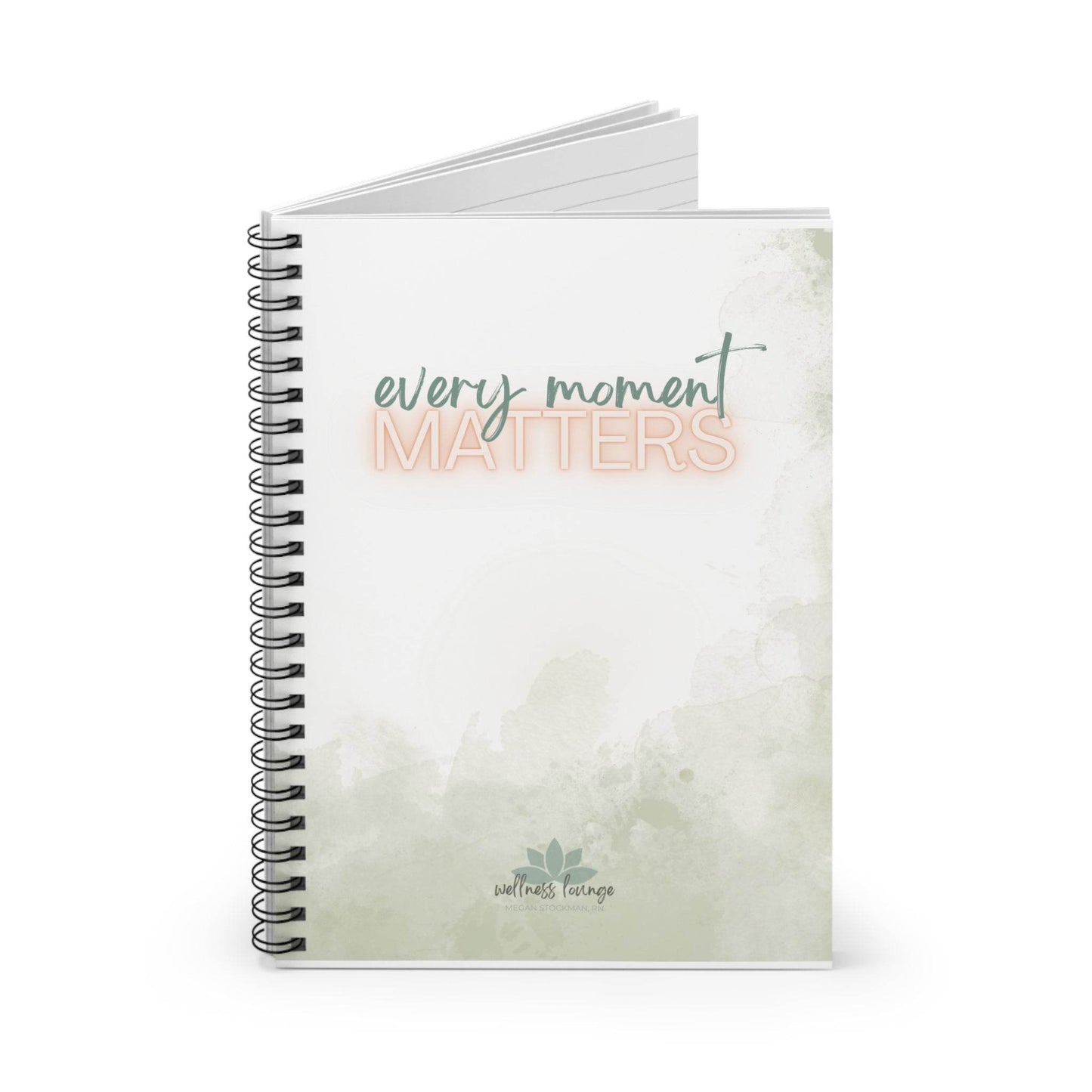Everyday Wellness - Spiral Notebook - Ruled Lined Pages - Wellness Lounge