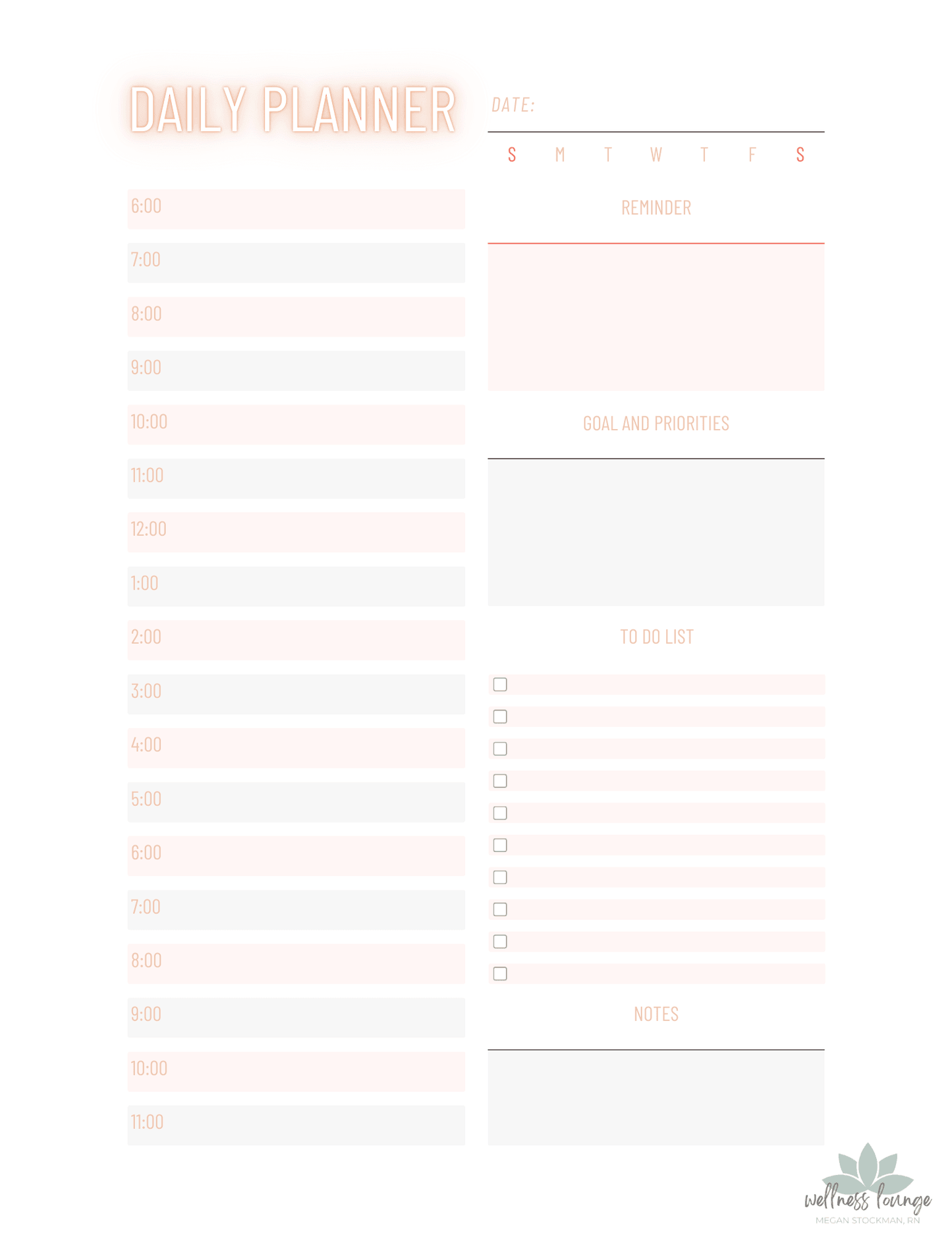 Everyday Wellness - Yearly 2025 Wellness Planner – Stay Organized & Balanced All Year - Wellness Lounge