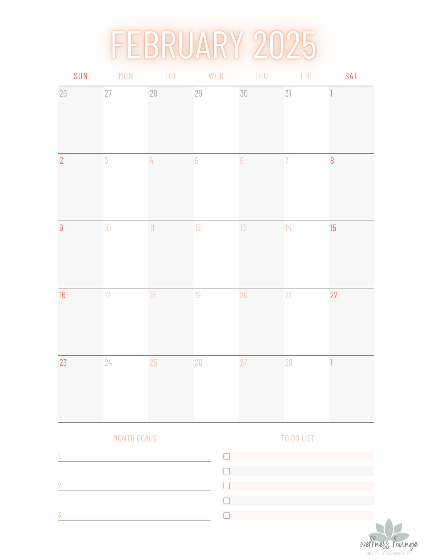 Everyday Wellness - Yearly 2025 Wellness Planner – Stay Organized & Balanced All Year - Wellness Lounge