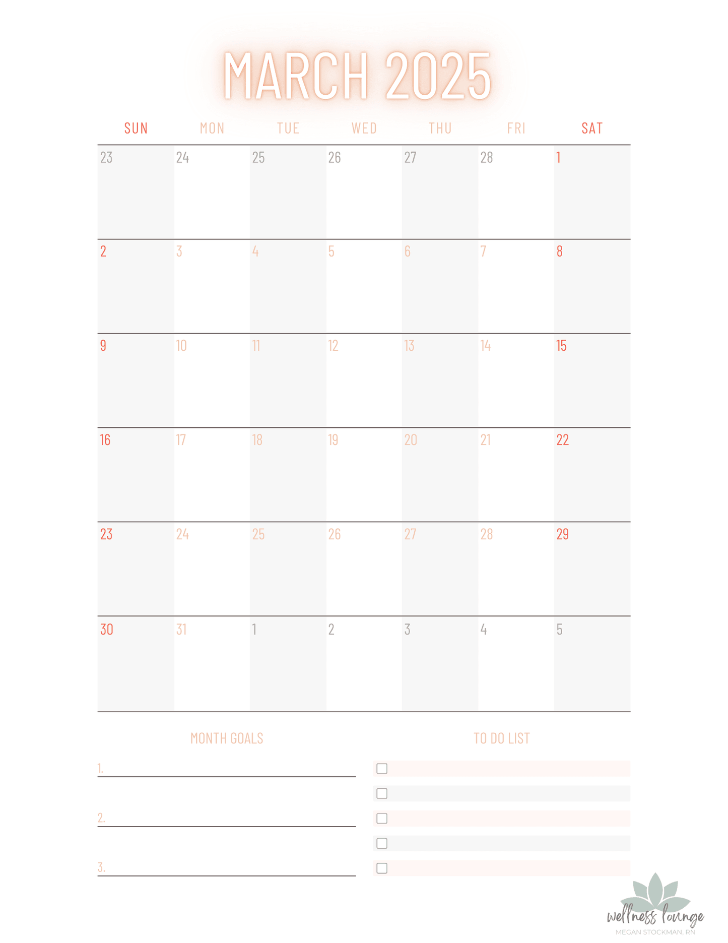 Everyday Wellness - Yearly 2025 Wellness Planner – Stay Organized & Balanced All Year - Wellness Lounge