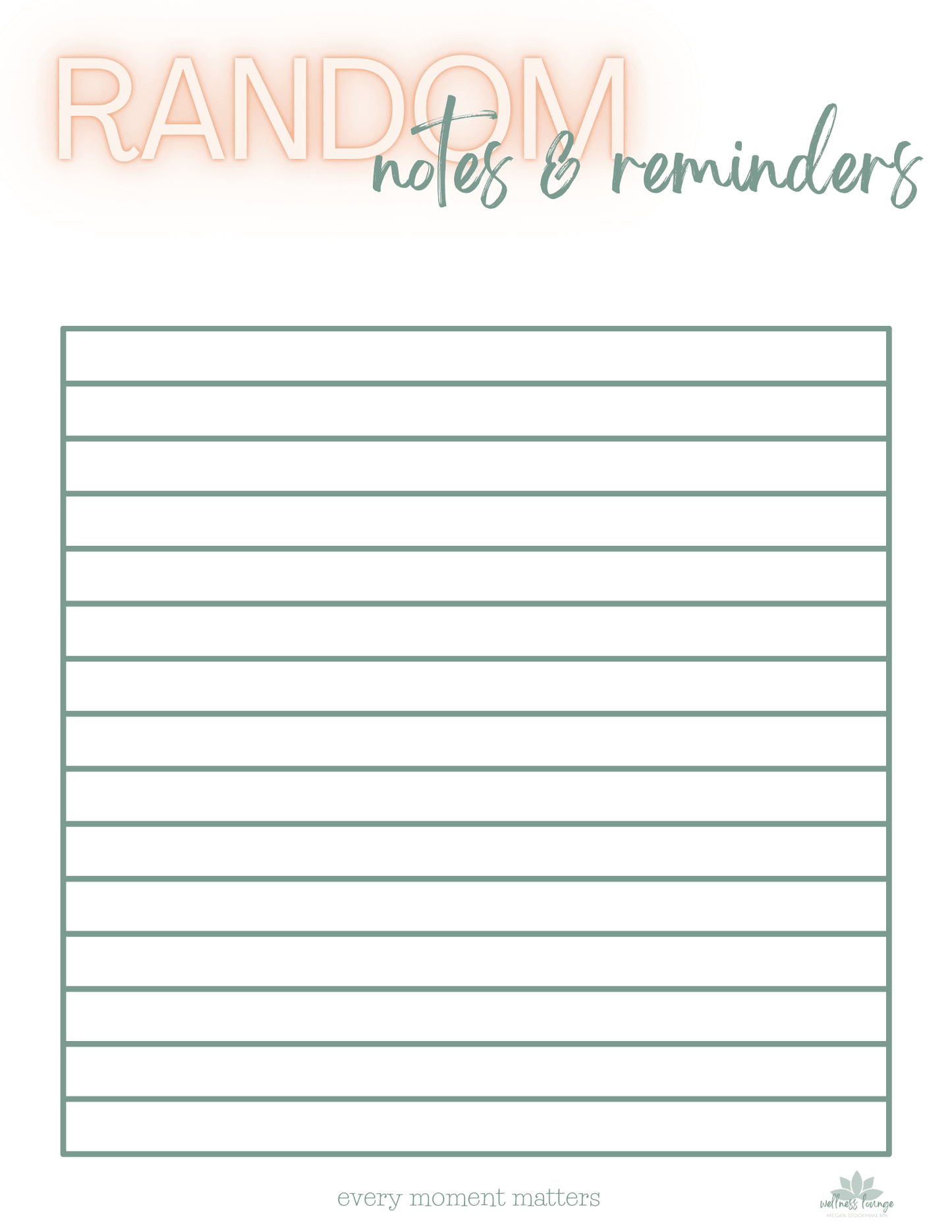 Everyday Wellness - Weekly Planner Bundle – Printable Habit Tracker & Self-Care Organizer - Wellness Lounge