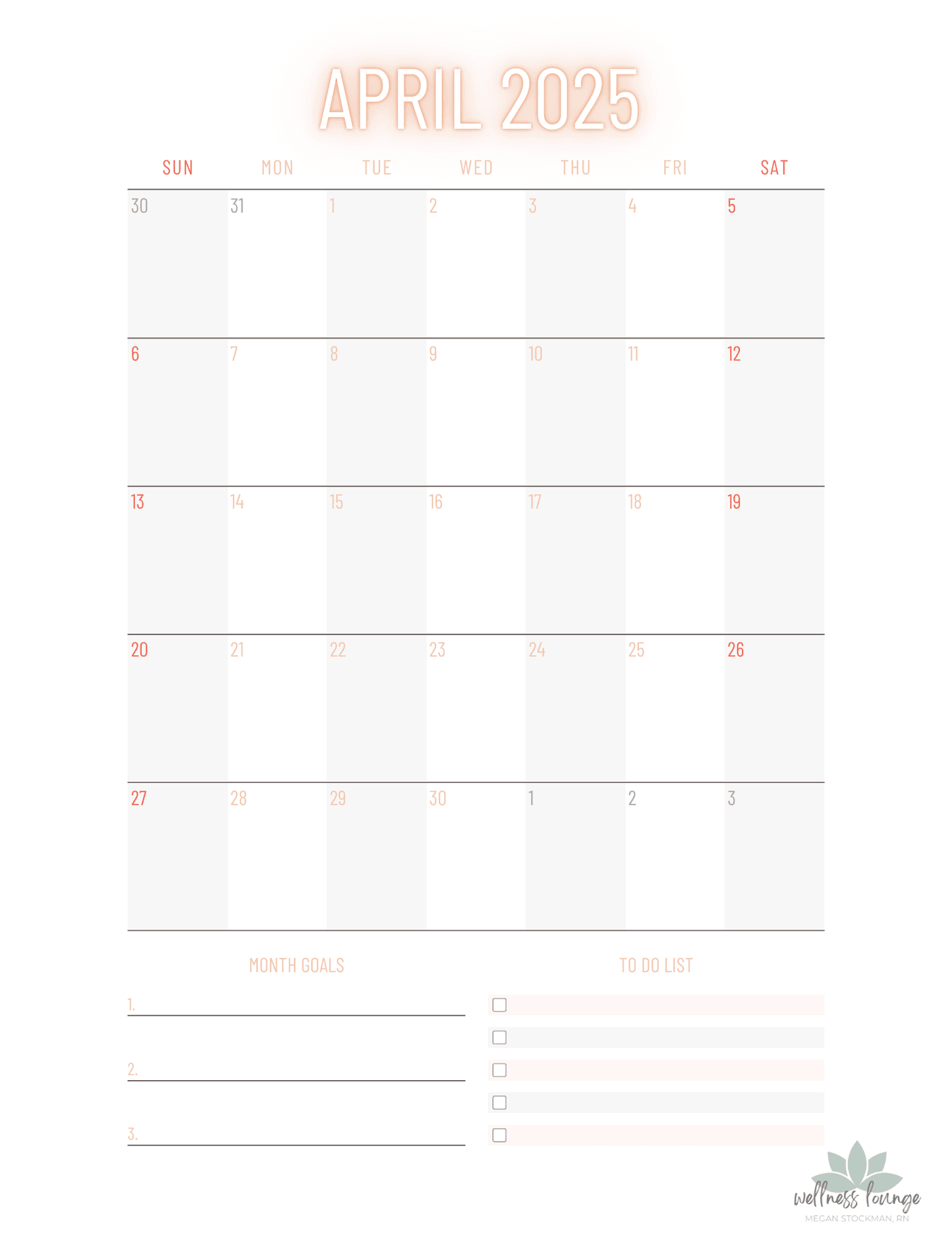 Everyday Wellness - Yearly 2025 Wellness Planner – Stay Organized & Balanced All Year - Wellness Lounge