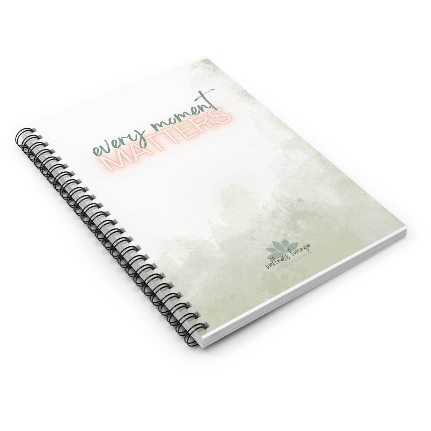 Everyday Wellness - Spiral Notebook - Ruled Lined Pages - Wellness Lounge