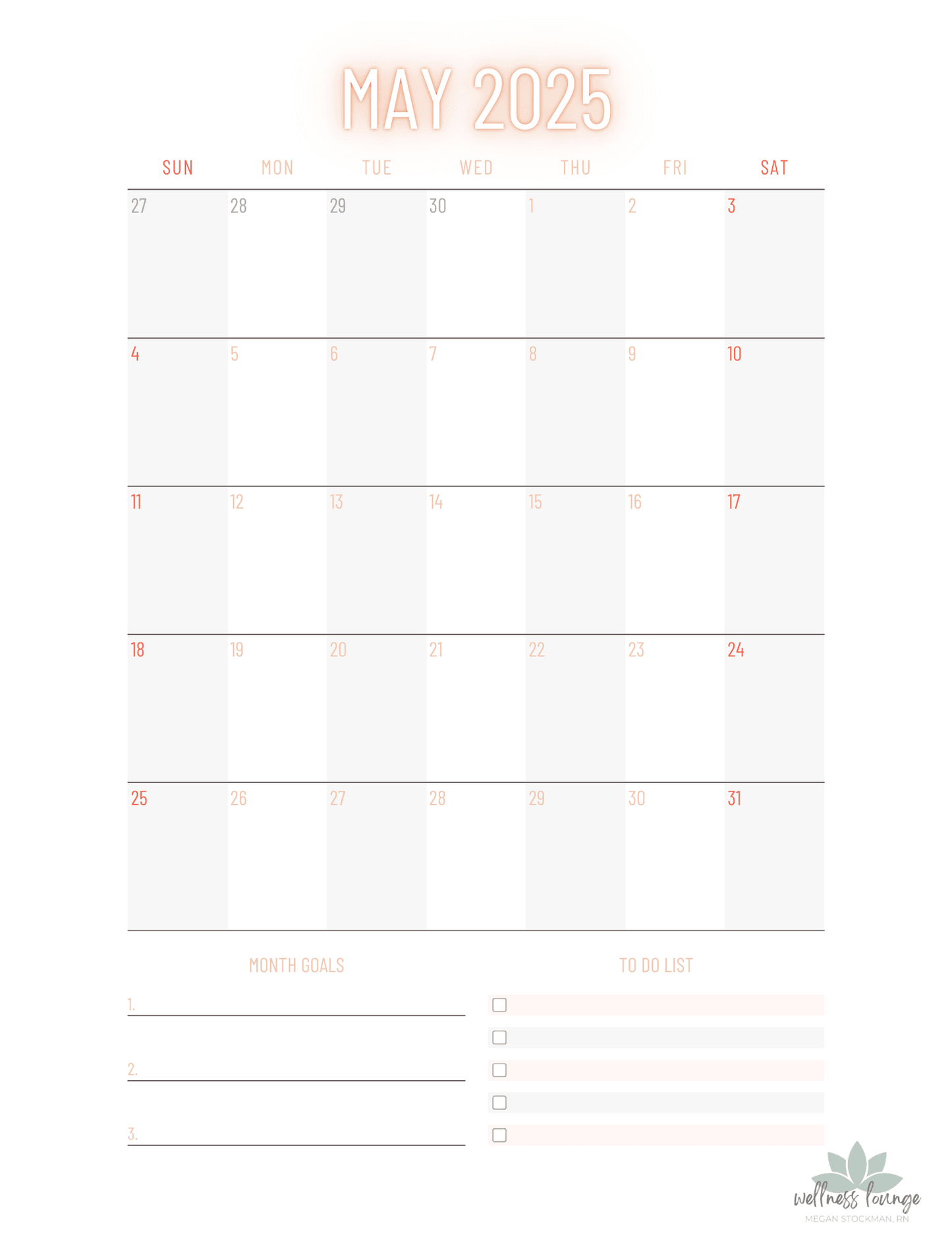 Everyday Wellness - Yearly 2025 Wellness Planner – Stay Organized & Balanced All Year - Wellness Lounge
