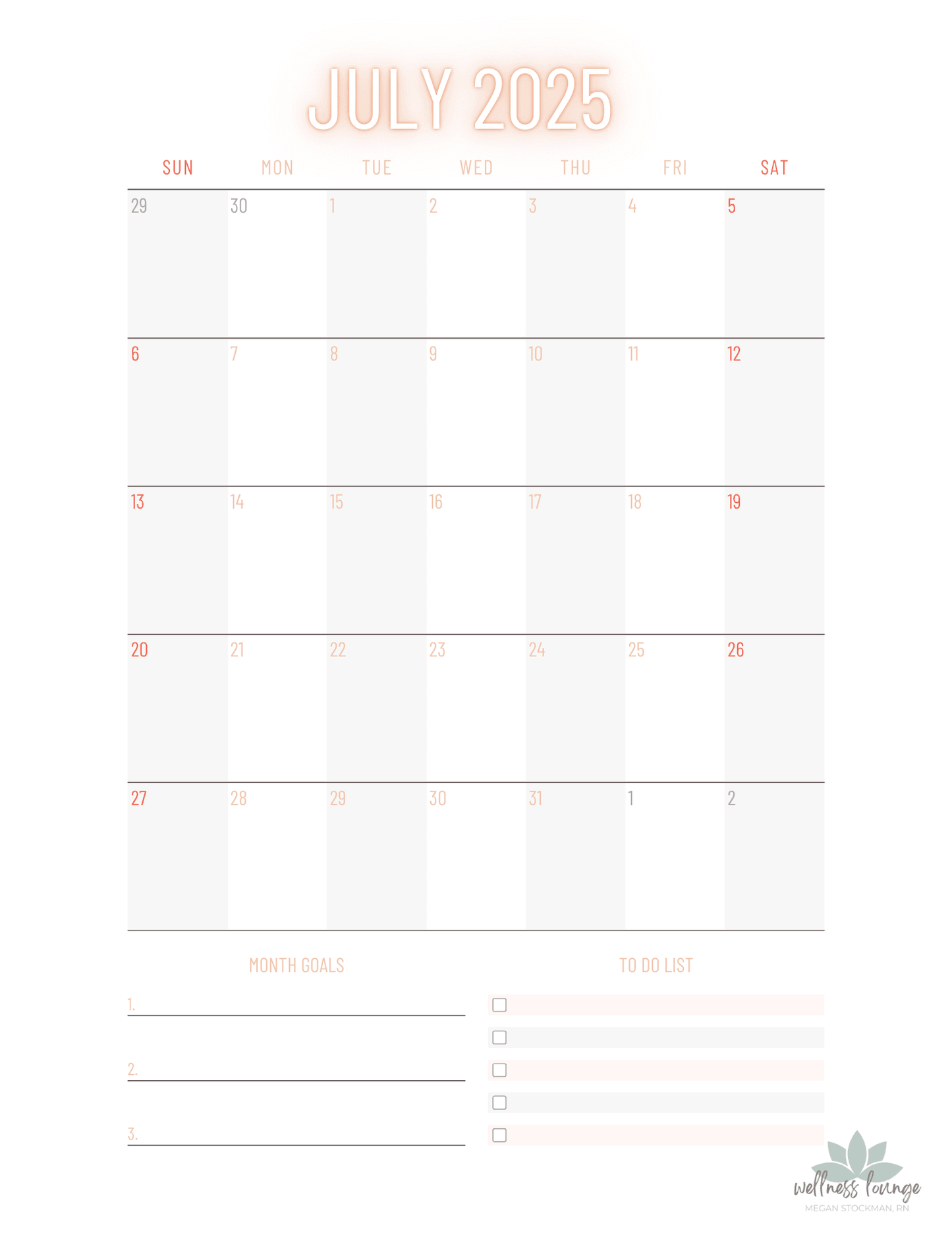 Everyday Wellness - Yearly 2025 Wellness Planner – Stay Organized & Balanced All Year - Wellness Lounge