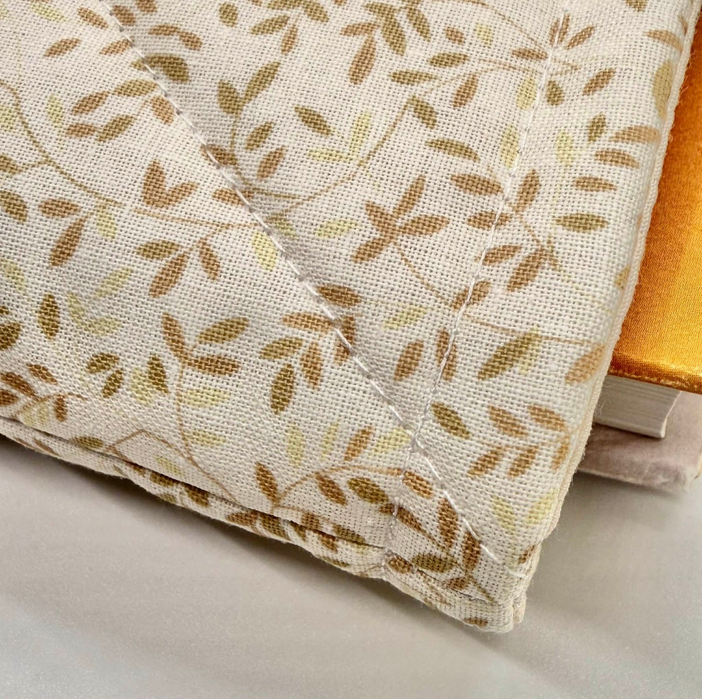 book sleeve with soft quilted padding