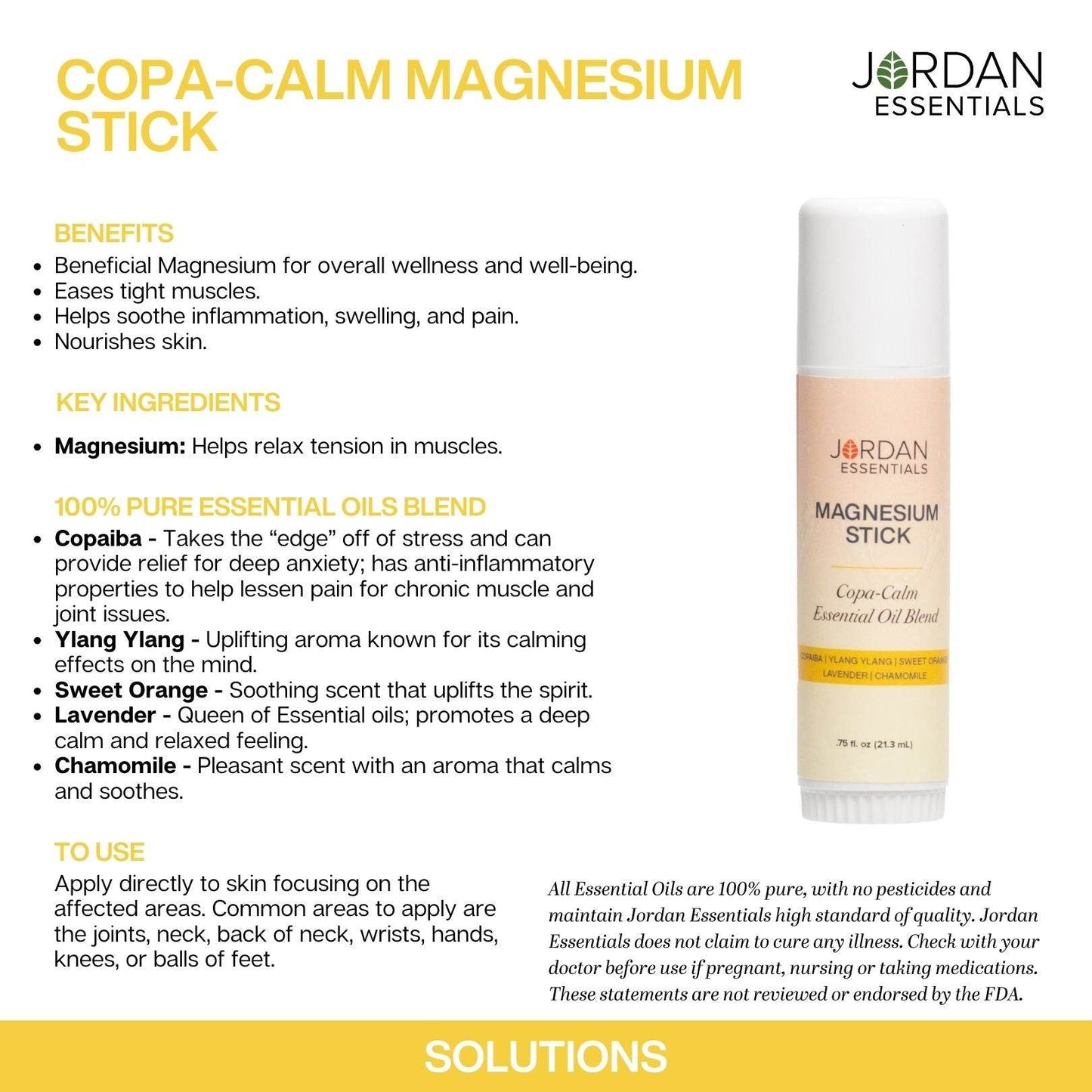 Everyday Wellness - Magnesium Sticks from Jordan Essentials - Wellness Lounge