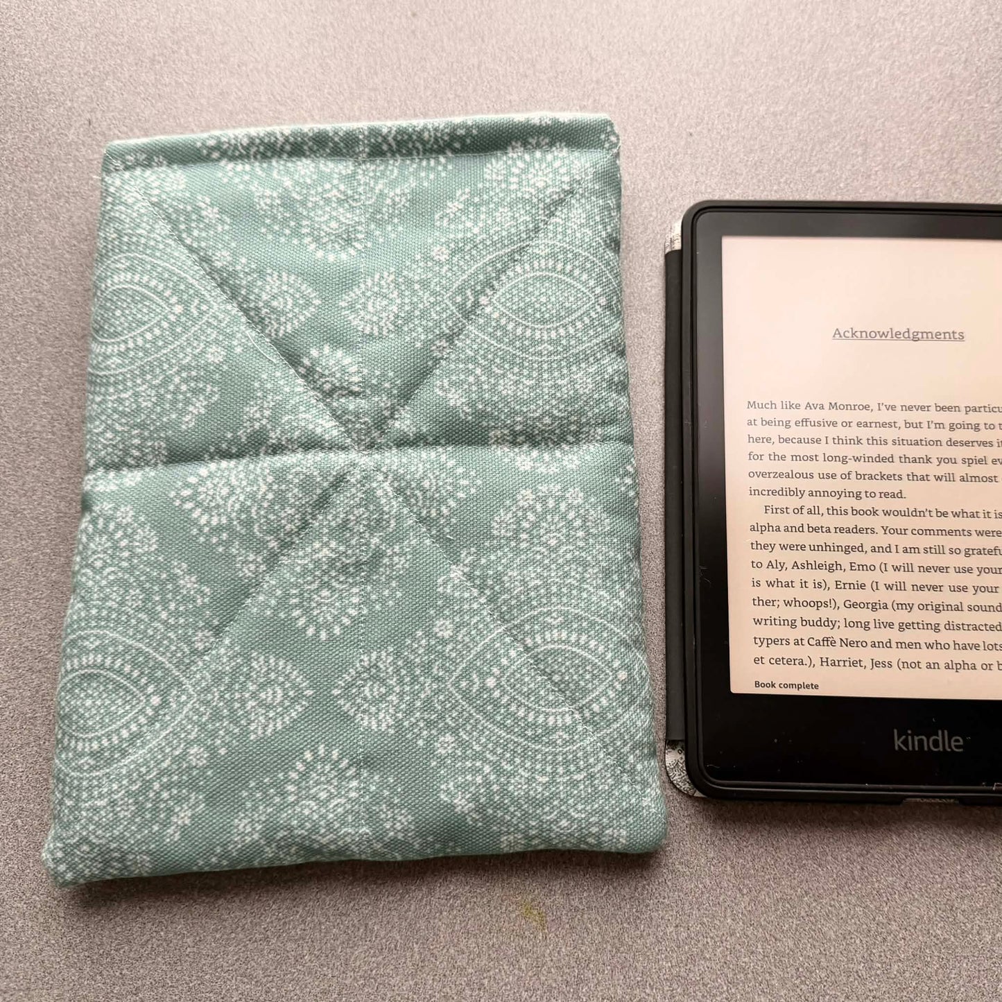 Kindle Sleeve ~ Sea Glass Teal