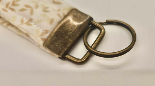 Wristlet Keychain ~ Linen Vines