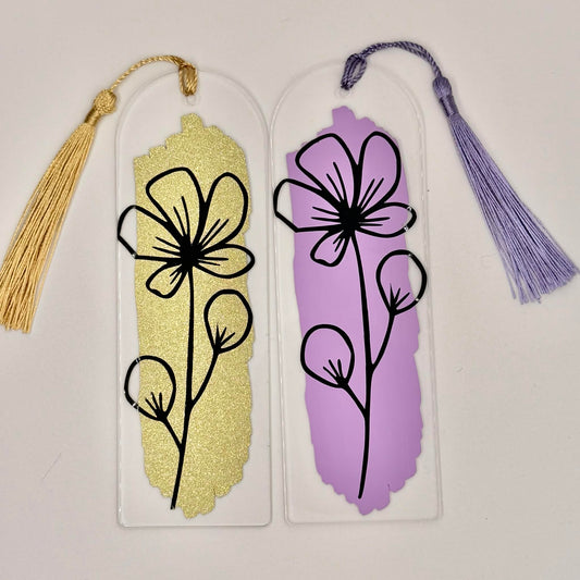 Acrylic Bookmark ~ Poppy