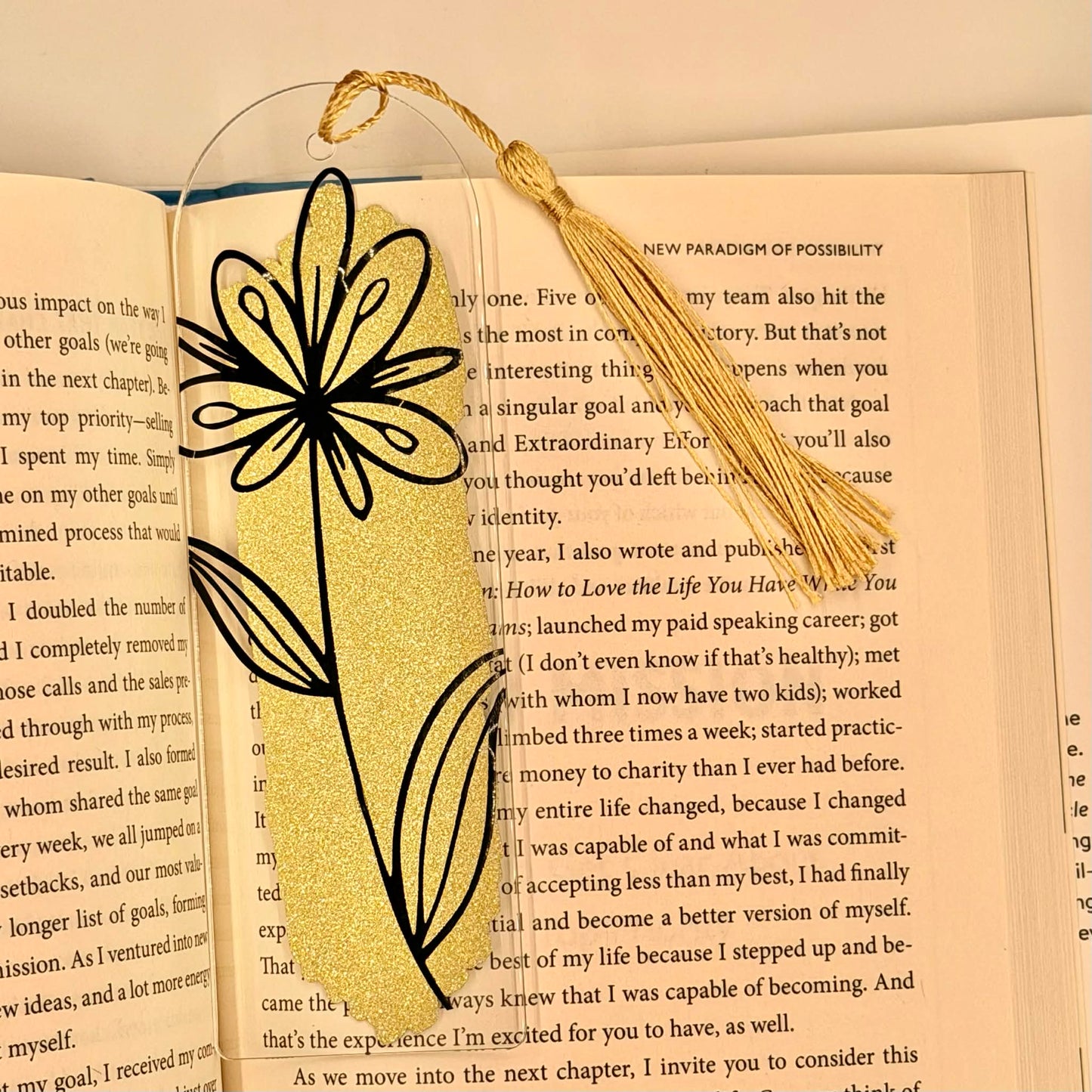 Acrylic Bookmark ~ Wildflower