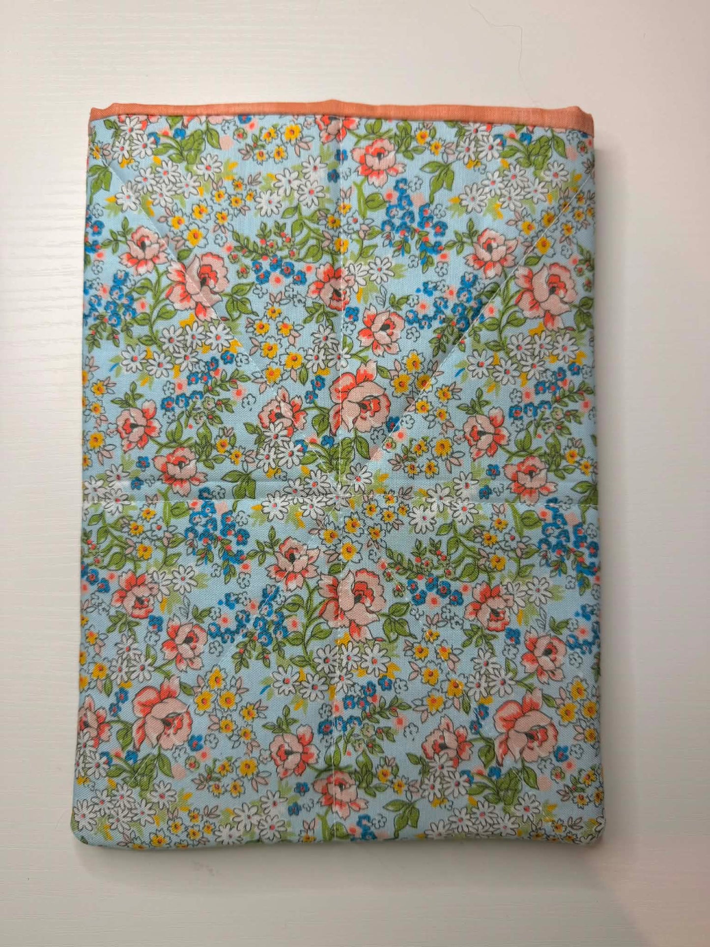 Quilted E-Reader Sleeve ~ Blue Floral