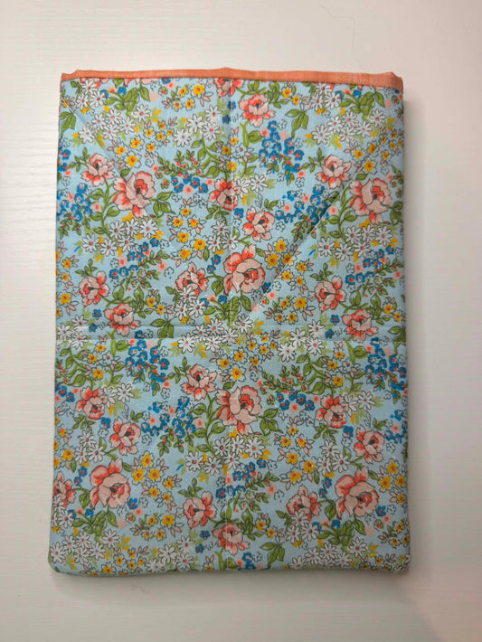 Quilted E-Reader Sleeve ~ Blue Floral