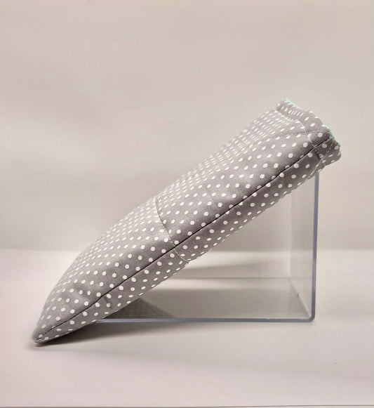 Book Sleeve ~ Gray Polka Dot