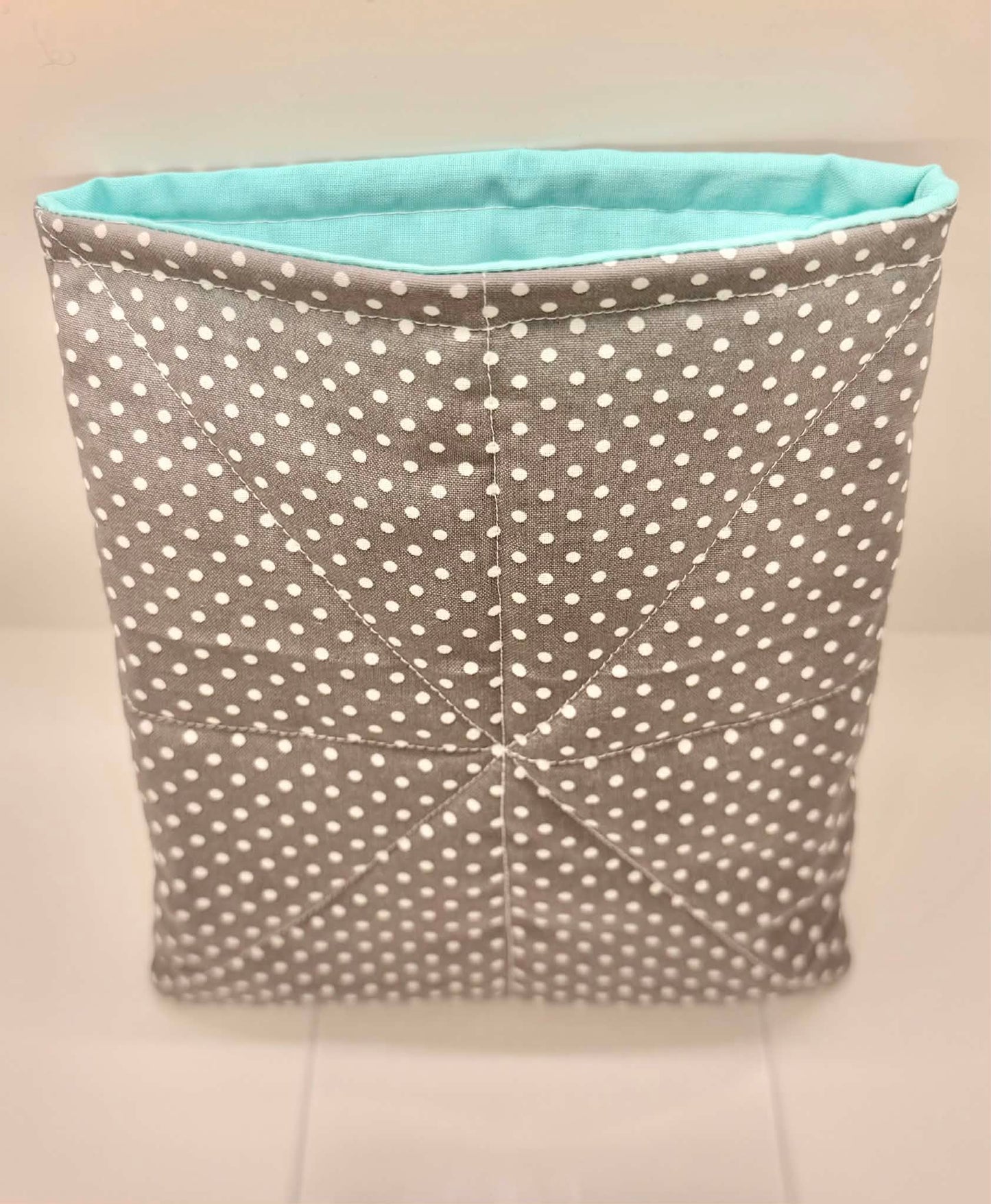 Book Sleeve ~ Gray Polka Dot