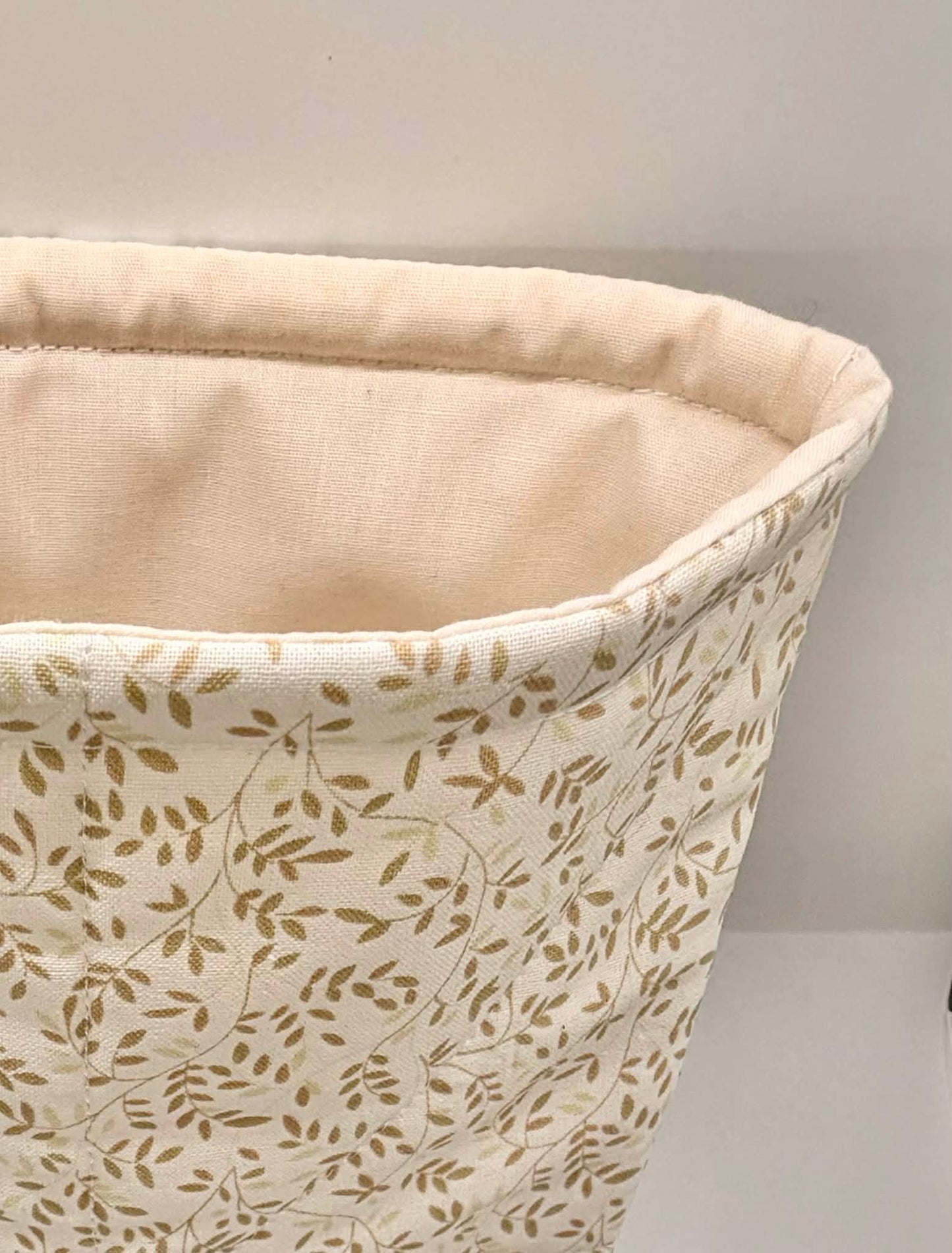 neutral quilted book protector sleeve