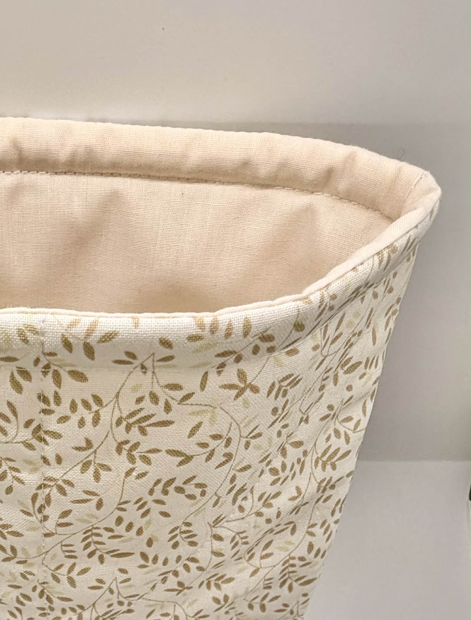 neutral quilted book protector sleeve