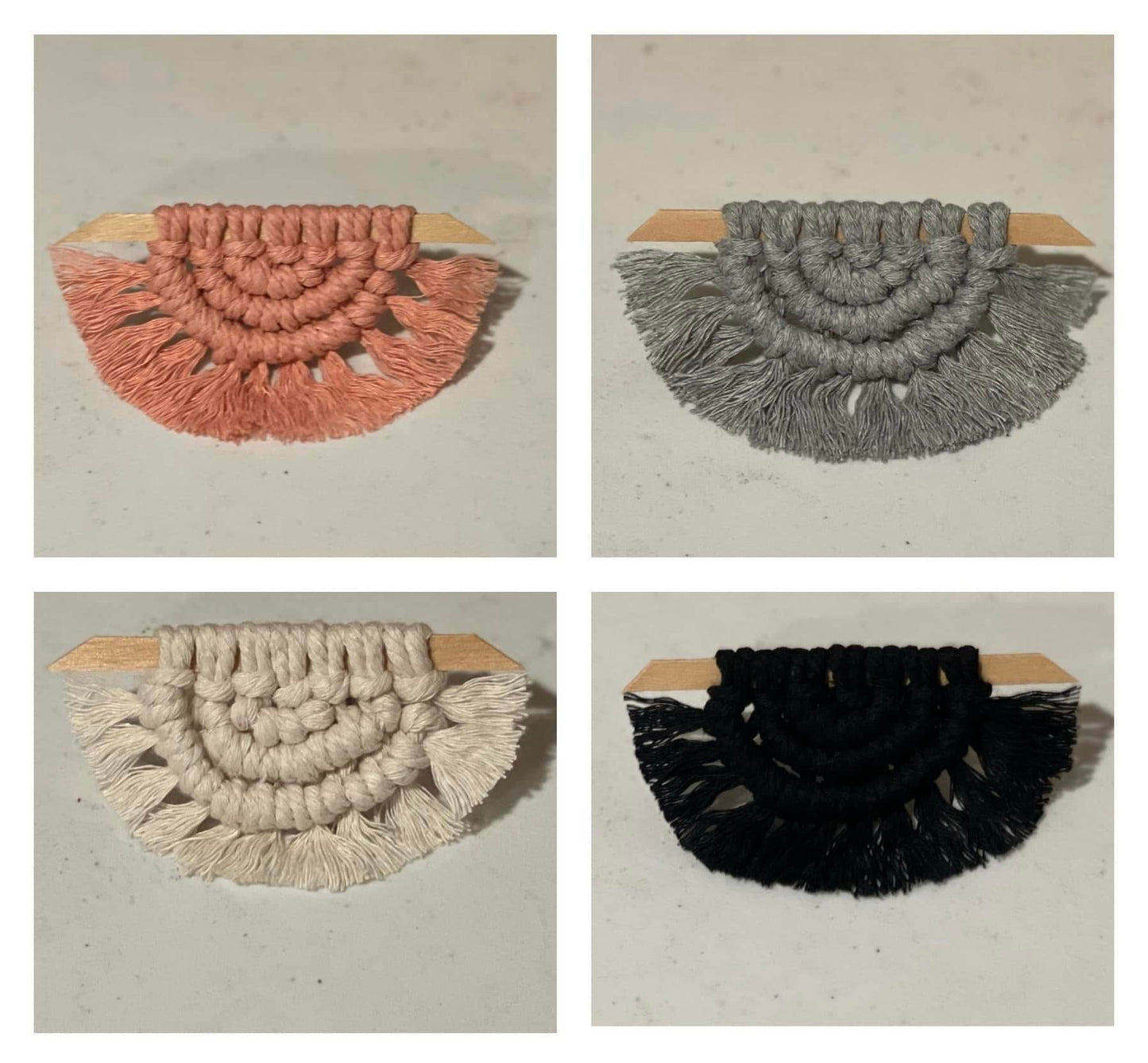 Macrame Car Vent Clip – Handmade Essential Oil Diffuser - Wellness Lounge