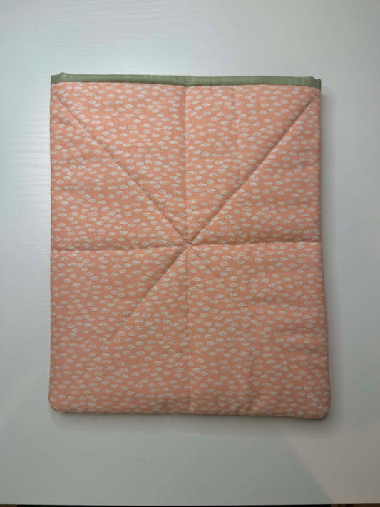 Quilted Book Sleeve ~ Peach Fuzz
