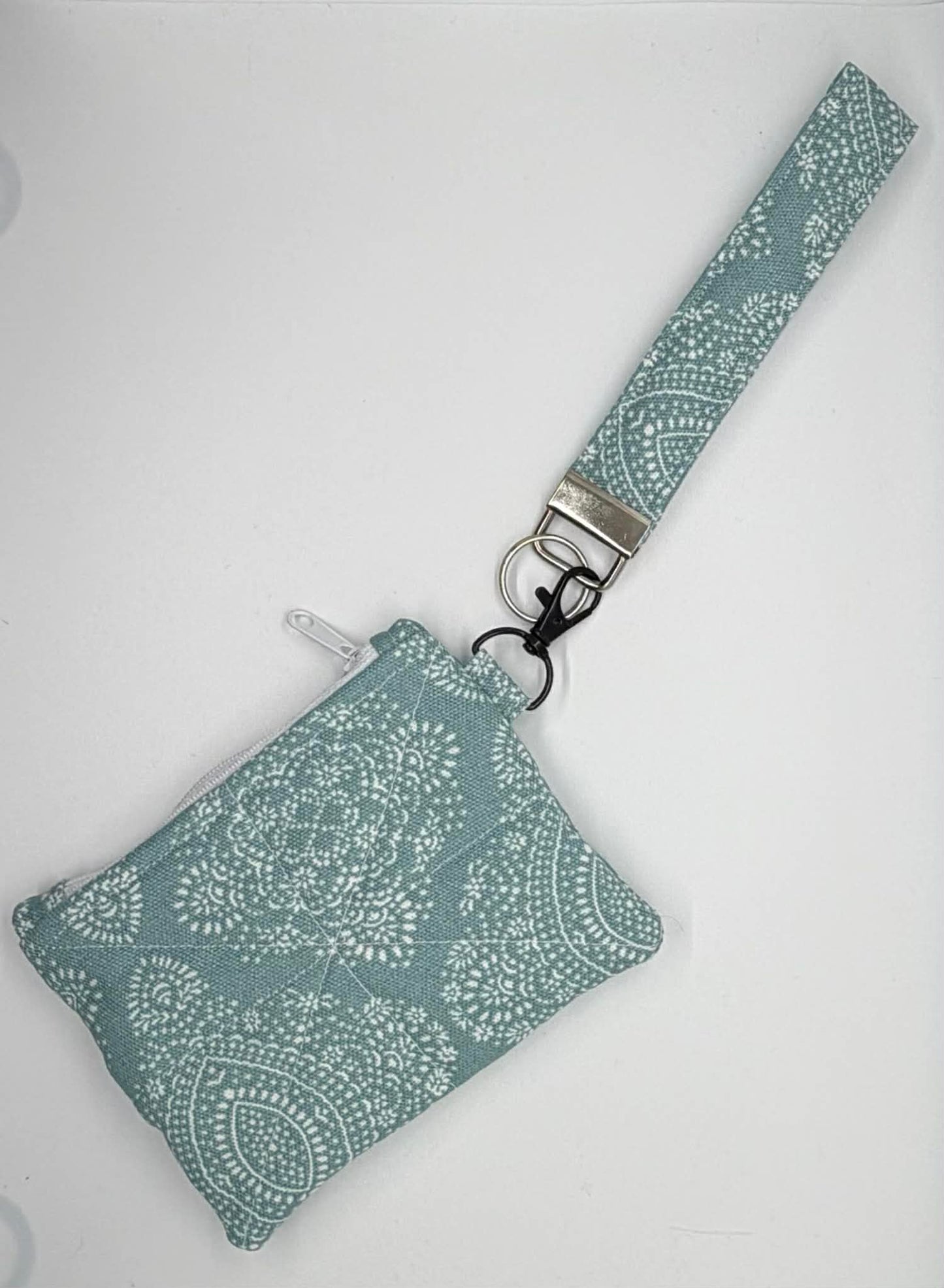 Wristlet Keychain ~ Sea Glass Teal