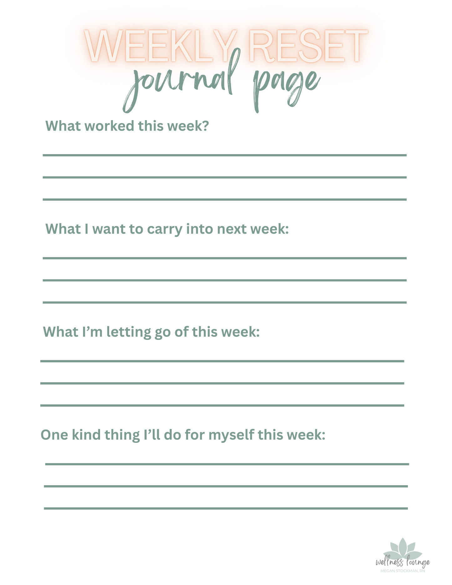 Calm & Cozy Weekly Wellness Reset Kit