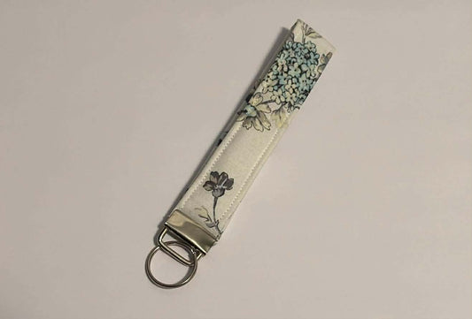 Wristlet Keychain ~ Blue Hydrangea