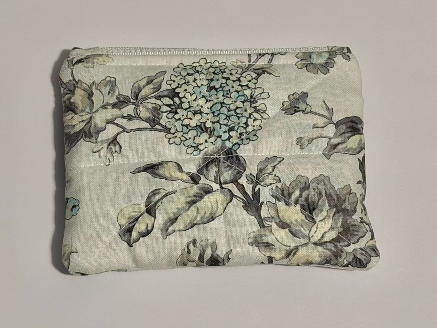 Zipper Pouch ~ Blue Hydrangea
