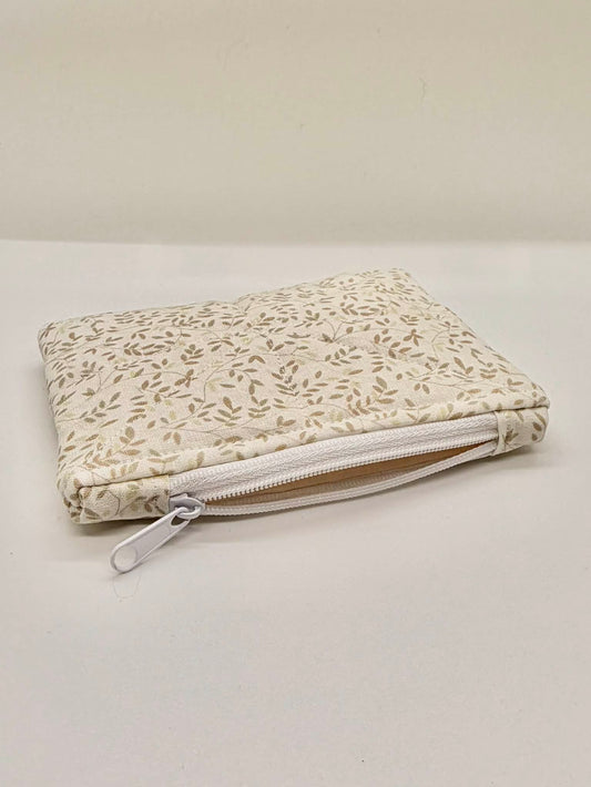 Zipper Pouch ~ Linen Vines