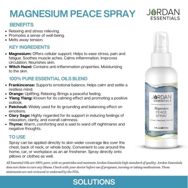 jordan essentials peace essential oil spray