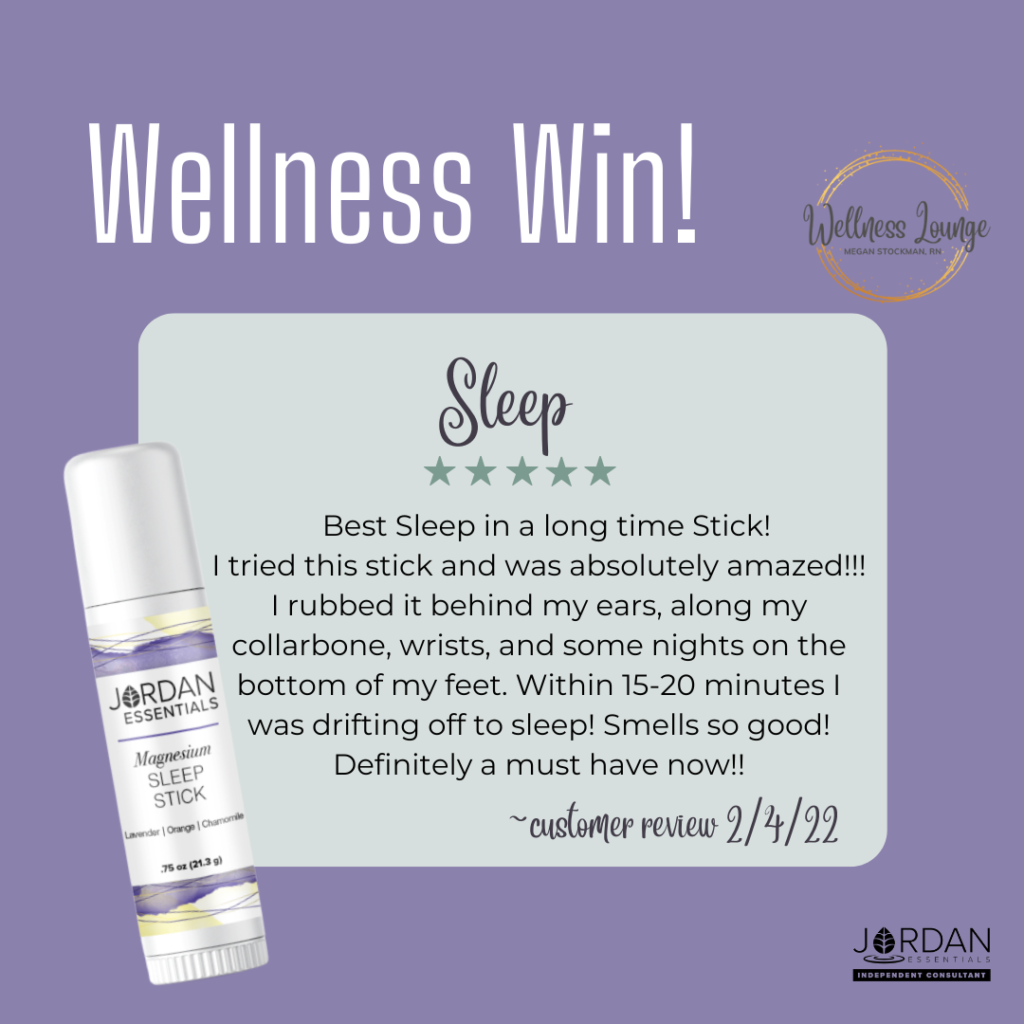 wellness lounge, wellness win, testimonial, improve sleep