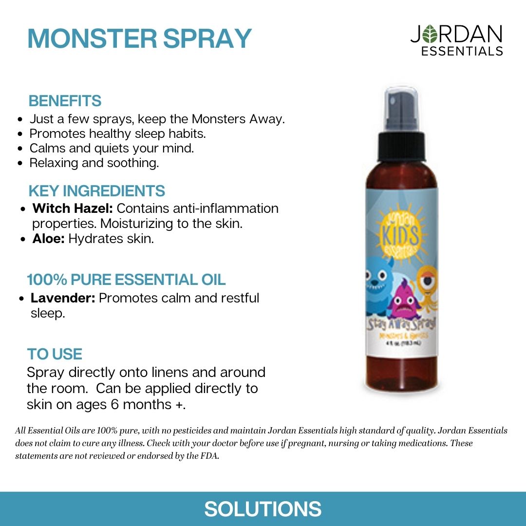 essential oils for children, monster spray essential oils for children